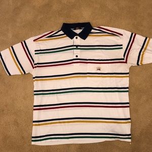 Paul and shark striped polo